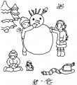 Exercice de graphisme: le bonhomme de neige